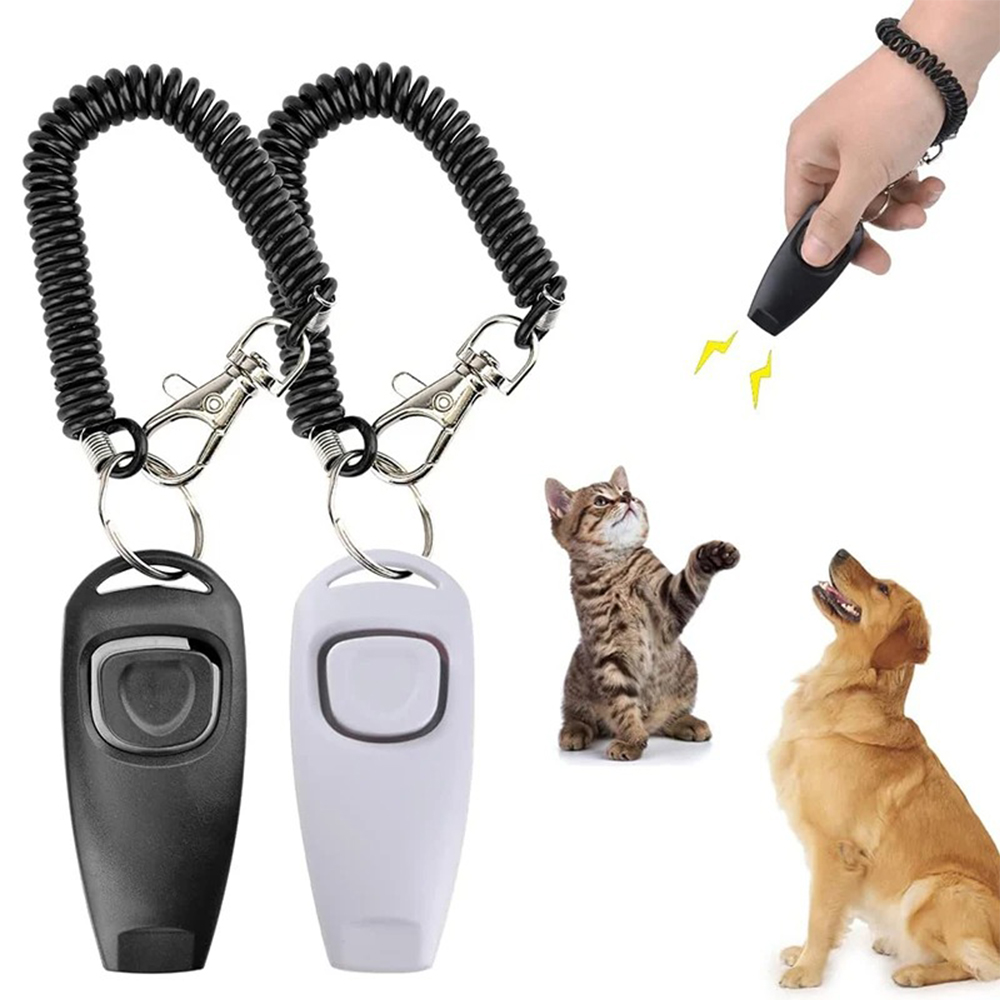 Training Clicker Dog - أداة تدريب الكلاب 2 في 1: