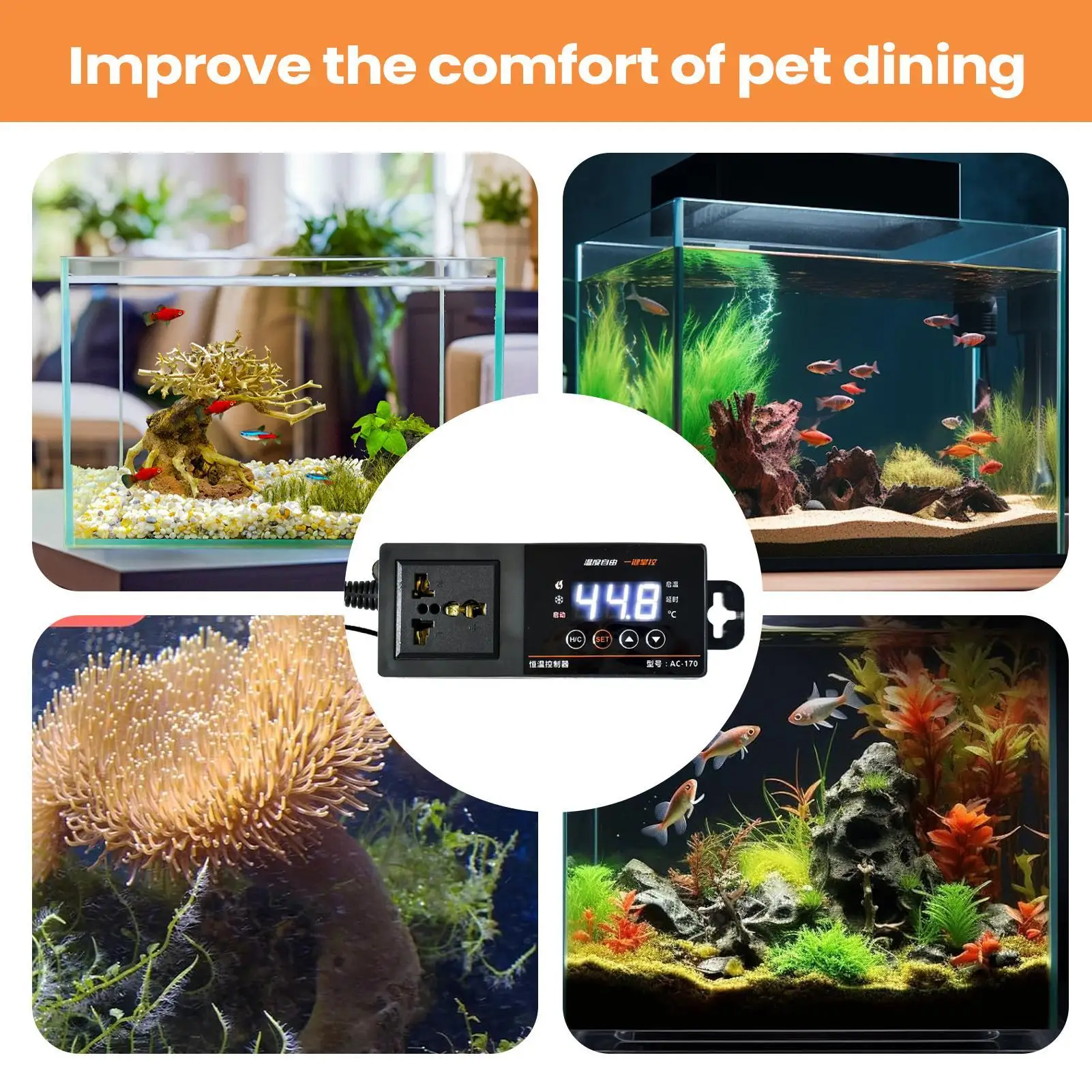ترموستات لحوض الزواحف بشاشة LE - مراجعة Pet Supplies Uk وسعره